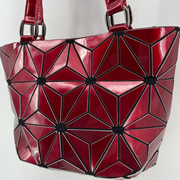 No Brand Handbag Red Geometric Diamond - Picture 2 of 7